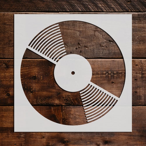 Record Stencil Reusable Record Stencil Art Stencil DIY - Etsy