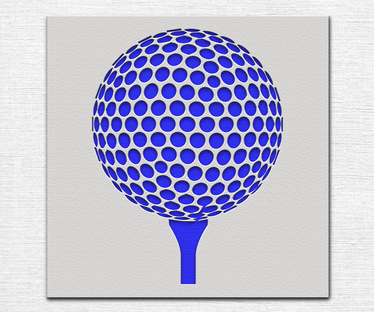 Golf Ball Stencil Reusable Golf Ball Stencil Art Stencil Etsy