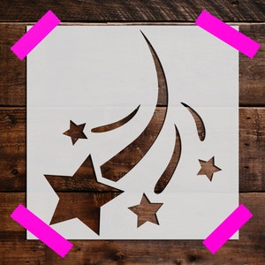 Shooting Stars Stencil - Reusable Shooting Stars Stencil - Art Stencil - DIY Craft Stencil - Painting Stencil - Large Shooting Stars Stencil