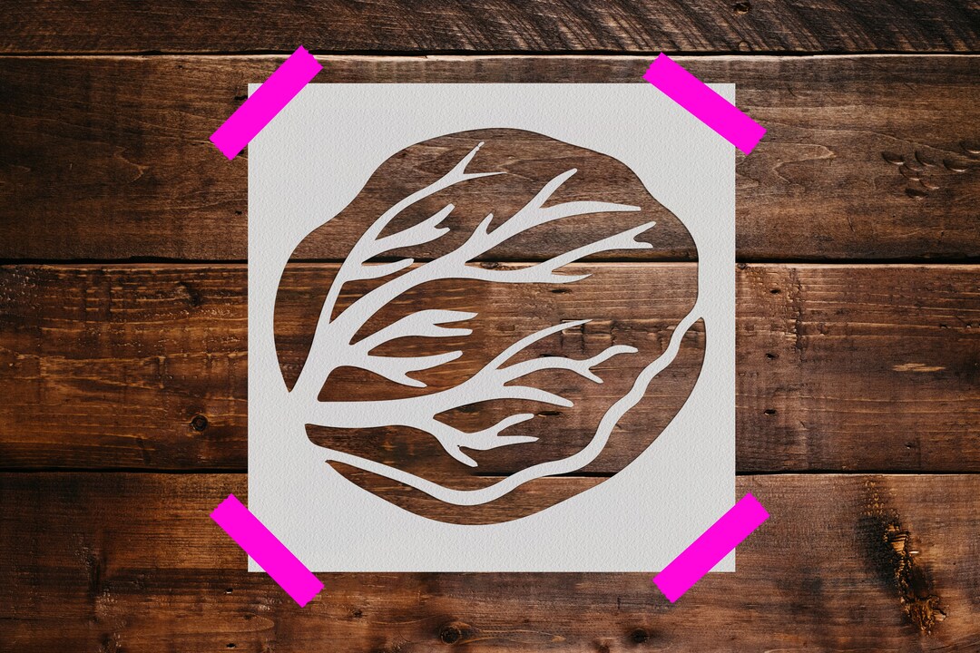 Lettuce Stencil, Reusable Lettuce Stencil, Art Stencil, DIY Craft ...