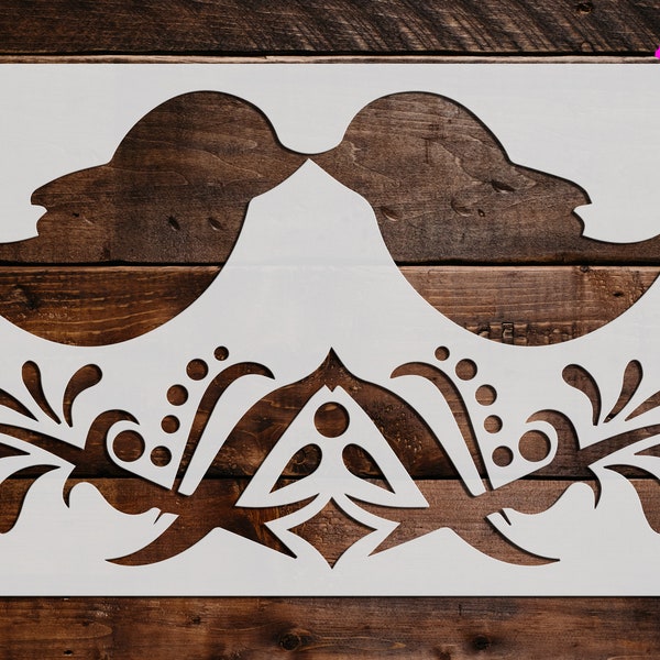 Large Wall Stencil Scroll Etsy