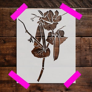 Flower Stencil - Reusable Flower  Stencil - Art Stencil - DIY Craft Stencil,  Large Flower Wall Stencil, Flowers