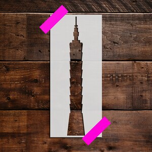 Tall Building Stencil - Reusable Tall Building Stencil-DIY Craft Stencil, Painting Stencil, Large Tall Building Stencil, Structure