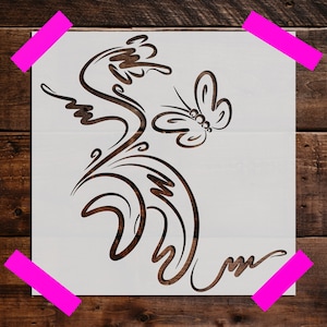 Butterfly Stencil, Reusable  Butterfly  Stencil, Art Stencil, DIY Craft Stencil, Large Butterfly Stencil, Butterfly Wall Stencil