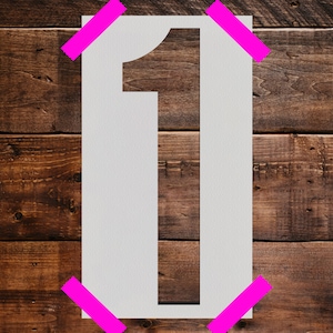 Number  Stencil, Reusable Stencil, Art Stencil, DIY Craft Stencil, Number Wall Stencil, Numbers
