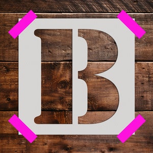 Letter B -Reusable Stencil - Art Stencil - Craft  Stencil - Reusable Large Stencil - Crafting Stencils