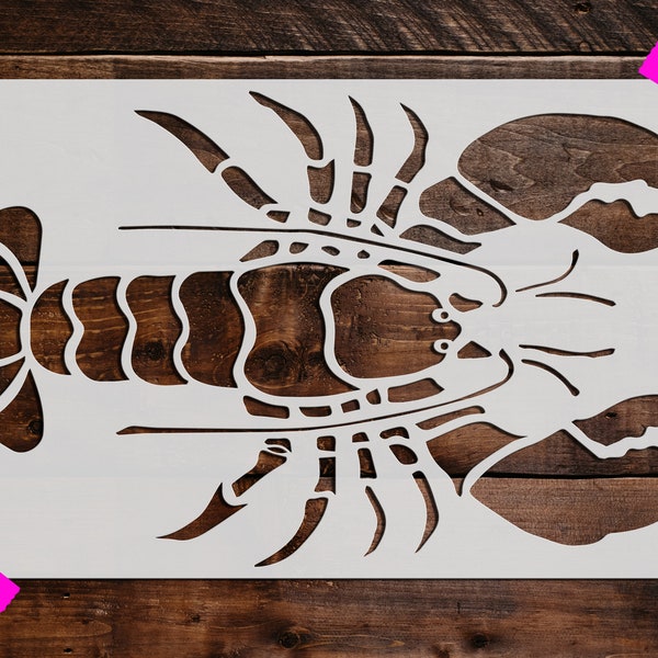 Lobster Stencil, Reusable Lobster  Stencil,  DIY Craft Stencil, Large Lobster  Stencil, Wall Stencil, Lobsters