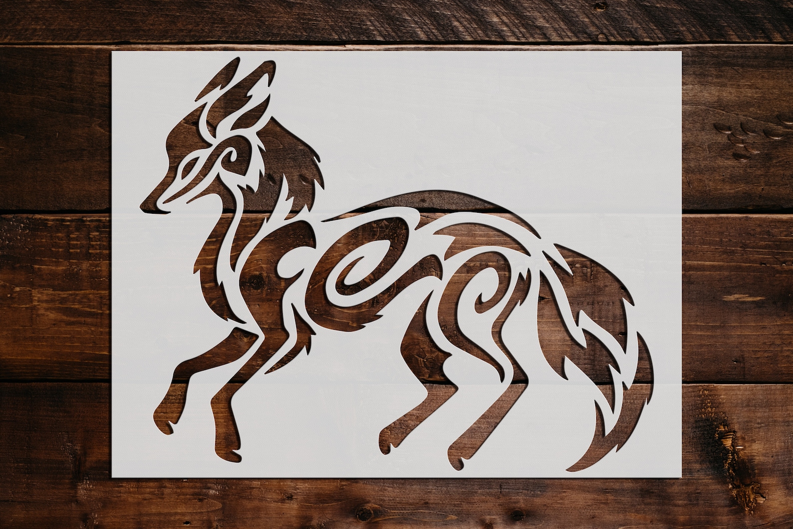 Fox Stencil Reusable Fox Stencil DIY Craft Stencil Large Etsy fox-stencil-reusable-fox-stencil-diy-craft-stencil-large-etsy