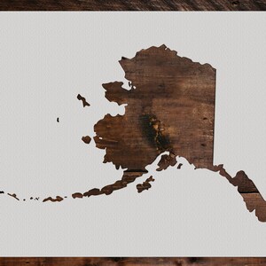 Alaska State Stencil, Reusable Alaska State Stencil, Art Stencil, DIY Craft Stencil, Wall Stencil, States
