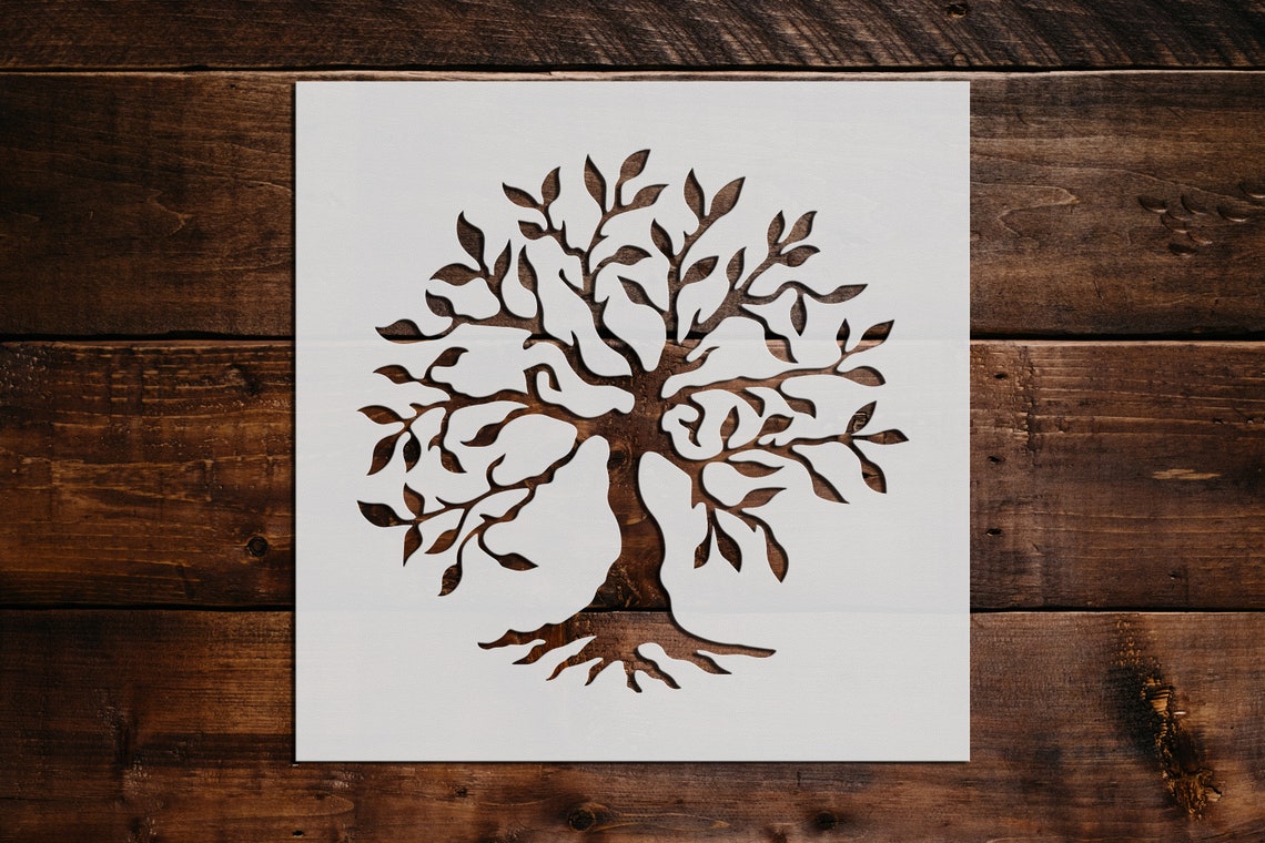 Tree Of Life Stencil Reusable Tree Stencil Art Stencil DIY Etsy tree-of-life-stencil-reusable-tree-stencil-art-stencil-diy-etsy