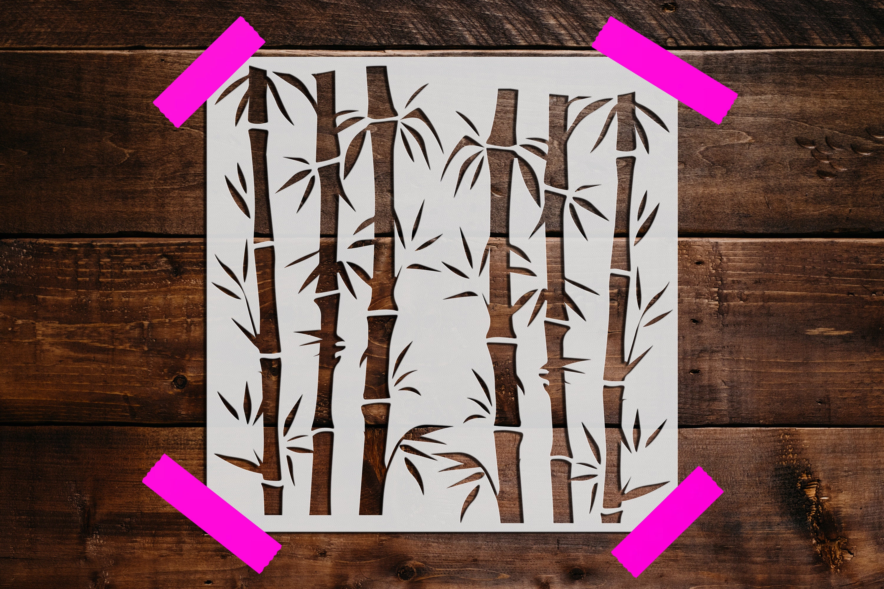 Bamboo Stencil Reusable Bamboo Stencil Art Stencil DIY Etsy 日本