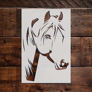 Horse Stencil Reusable Horse Stencil DIY Craft Stencil, Large Horse Wall Stencil, Horses, Farm Animal image 2