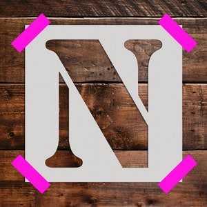 Letter N -Reusable Stencil - Art Stencil - Craft  Stencil - Reusable Large Stencil - Crafting Stencils