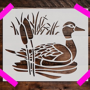 Duck Stencil, Reusable Duck Stencil, Art Stencil, DIY Craft Stencil, Large Duck Stencil, Wall Stencil