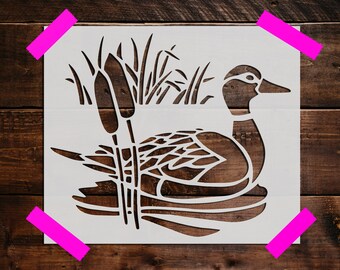 Duck Stencil, Reusable Duck Stencil, Art Stencil, DIY Craft Stencil, Large Duck Stencil, Wall Stencil
