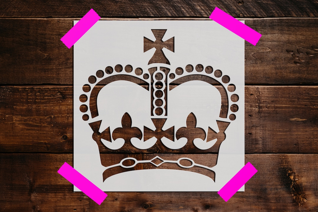 Crown Stencil Reusable Food Safe Sign Painting Decorating - View #8