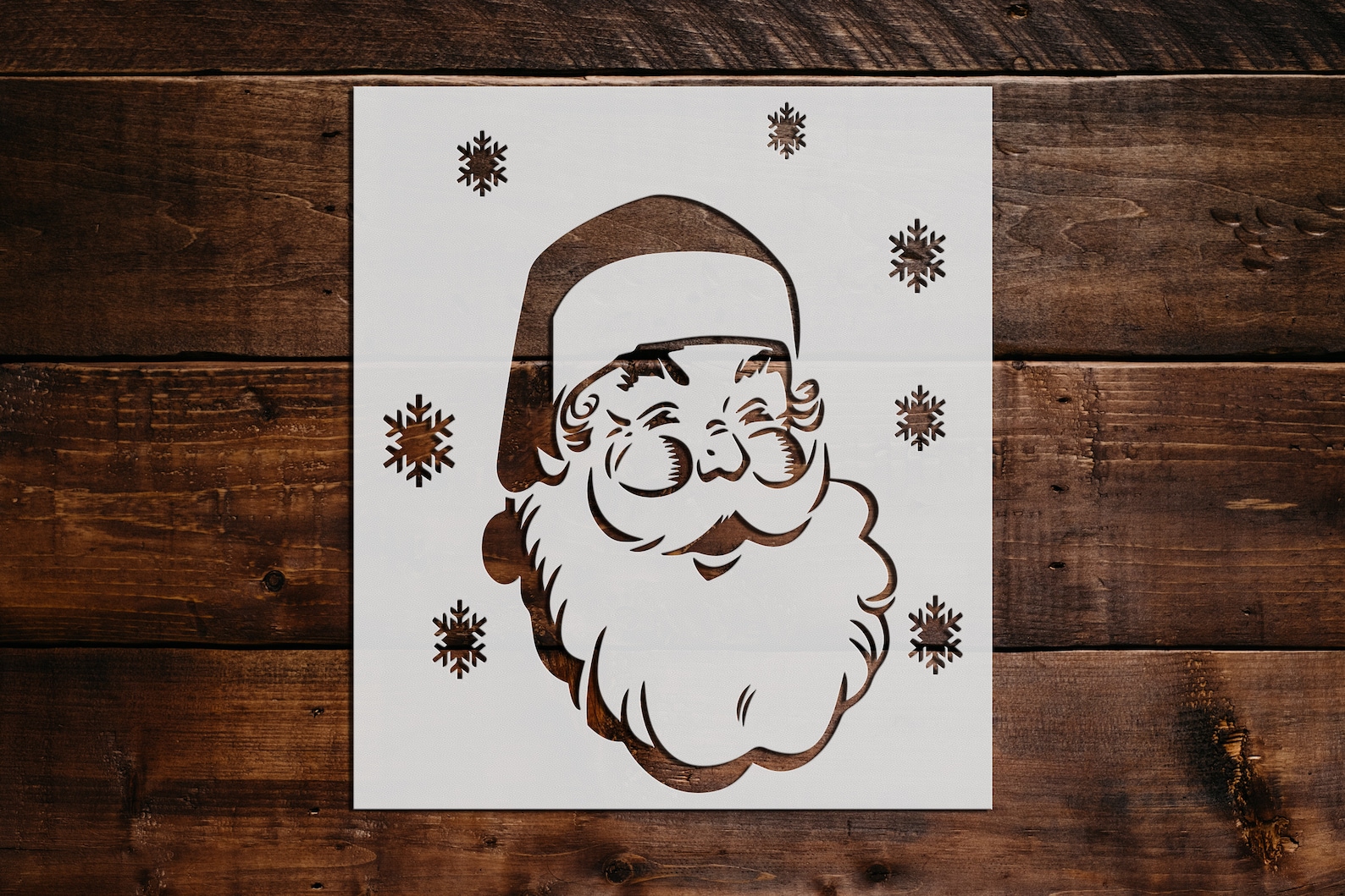Santa Stencil Reusable Santa Stencil Art Stencil DIY Etsy Santa Stencil Reusable Santa Stencil Art Stencil DIY Etsy
