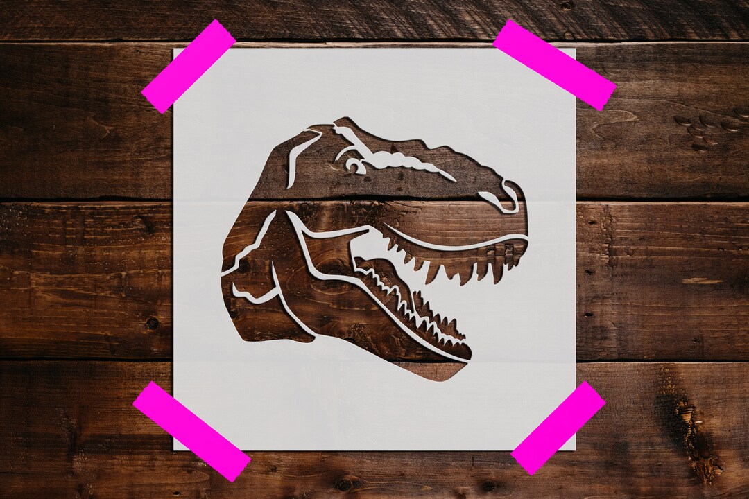 T-rex Dinosaur Stencil, Reusable T-rex Stencil, Art Stencil, DIY Craft ...