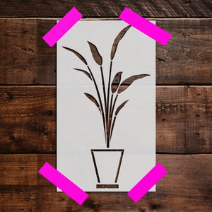 House Plant Stencil - Reusable House Plant Stencil-DIY Craft Stencil, Painting Stencil, Large House Plant Stencil, Plants