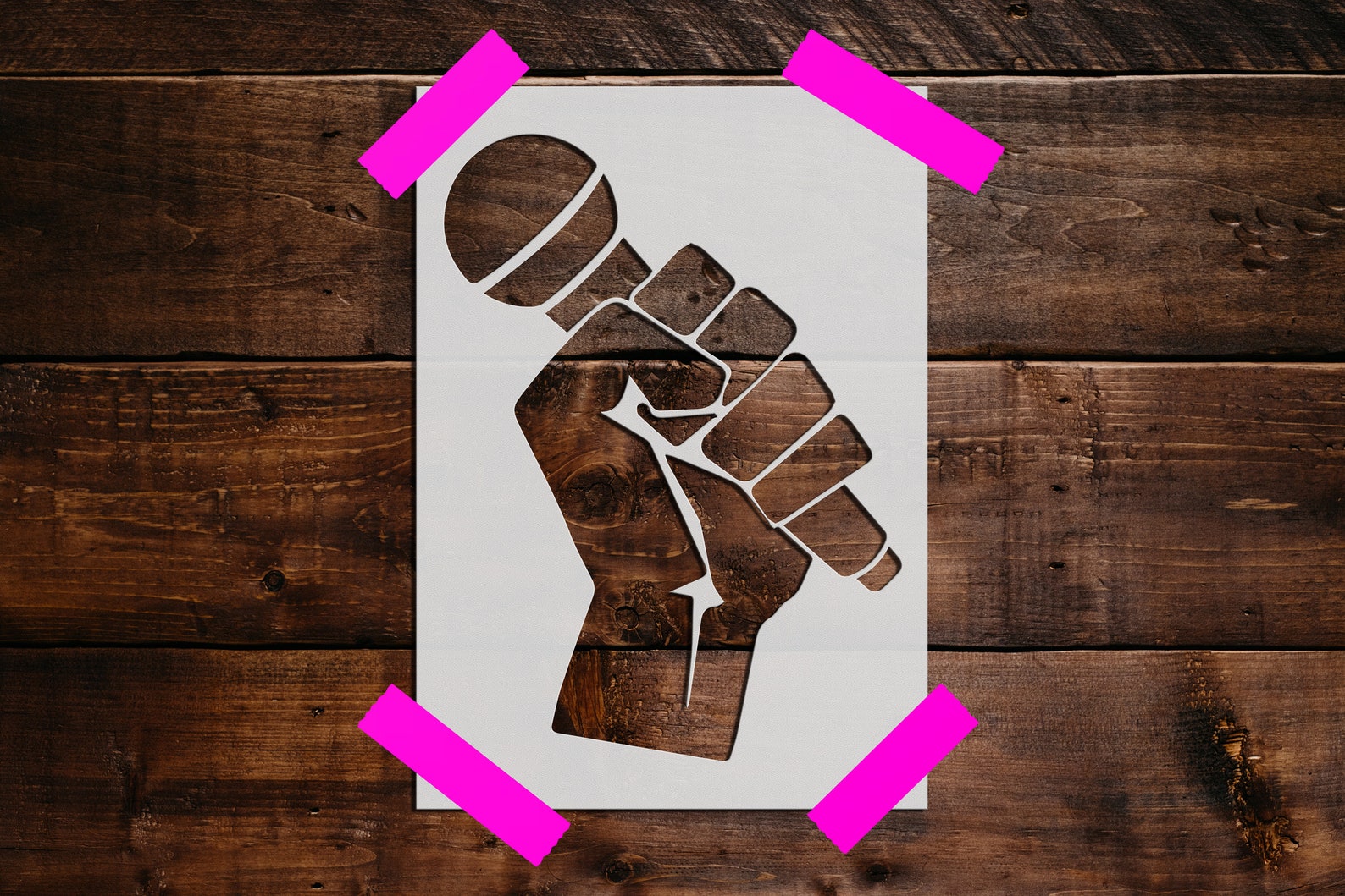 Microphone Stencil Reusable Microphone Stencil DIY Craft - Etsy