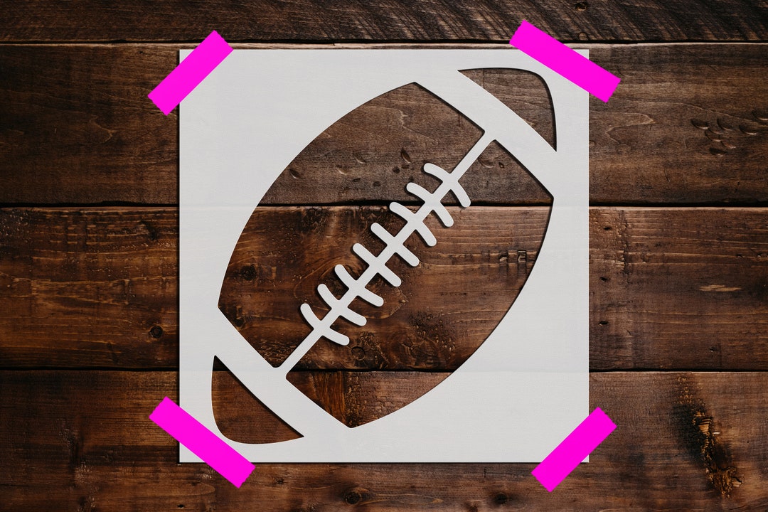 Football Stencil Reusable Football Stencil DIY Craft