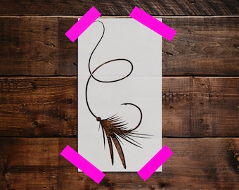 Fish Lure Stencil - Reusable Fish Lure Stencil - Art Stencil - DIY Craft Stencil, Large Fish Lure Wall Stencil, Fishing, Lures
