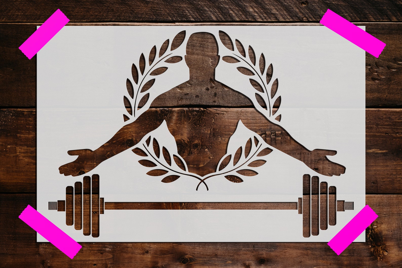 Weight Lifting Stencil Reusable Weight Lifting Stencil DIY Etsy weight-lifting-stencil-reusable-weight-lifting-stencil-diy-etsy