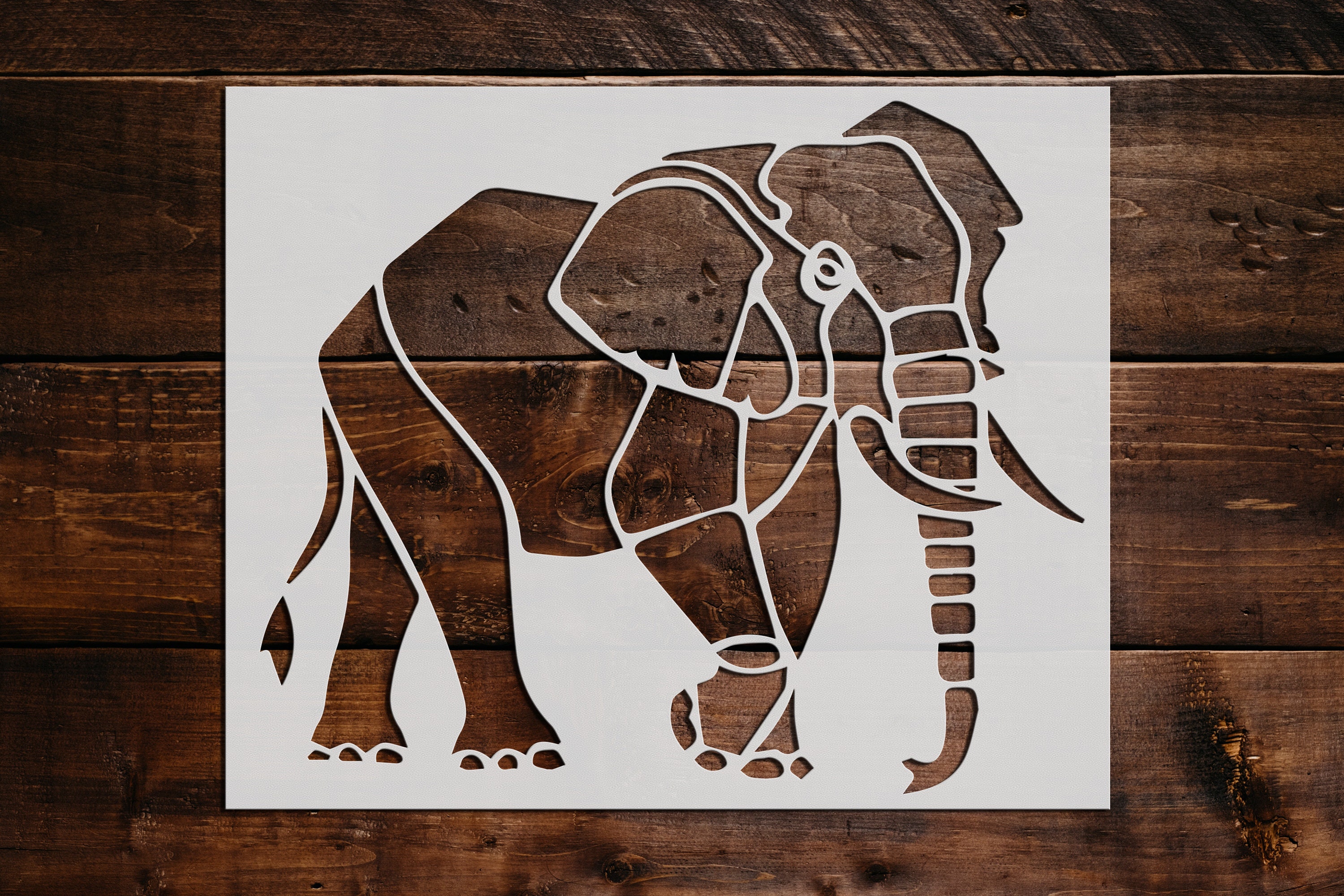 Stencils Of Elephants