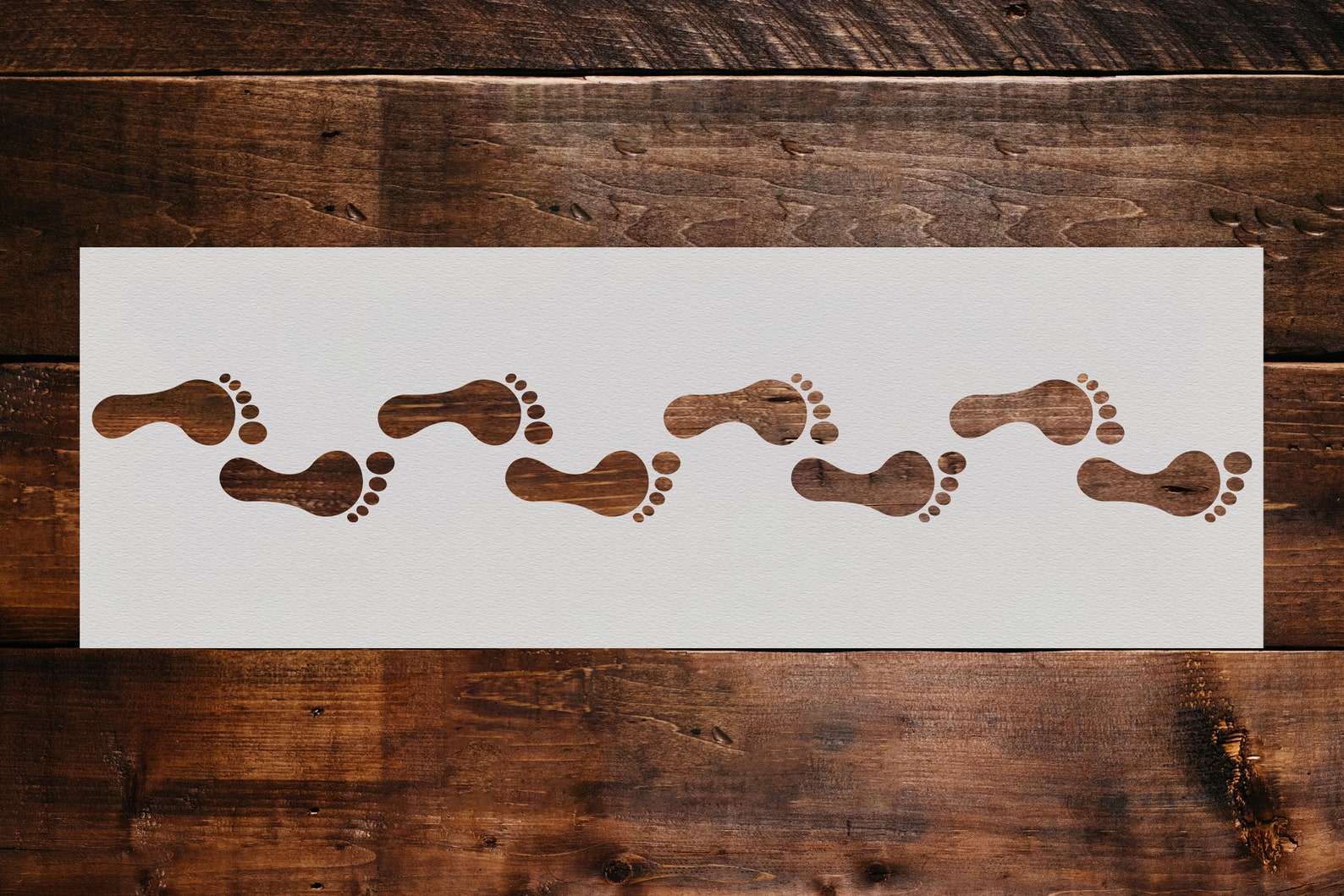 Footprint Stencil Reusable Footprint Stencil Art Stencil - Etsy