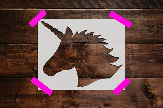 Unicorn Stencil  Reusable Unicorn Stencil  Art Stencil  DIY