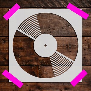 Record Stencil, Reusable Record Stencil, Art Stencil - DIY Craft ...