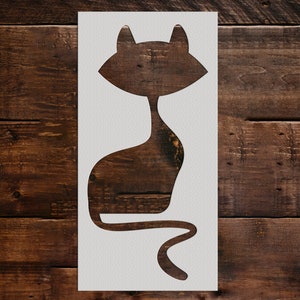 Cat Stencil - Reusable Cat Stencil - DIY Craft Stencil - Painting Stencil - Reusable Large Cat Stencil - Wall Stencil - Halloween Stencil