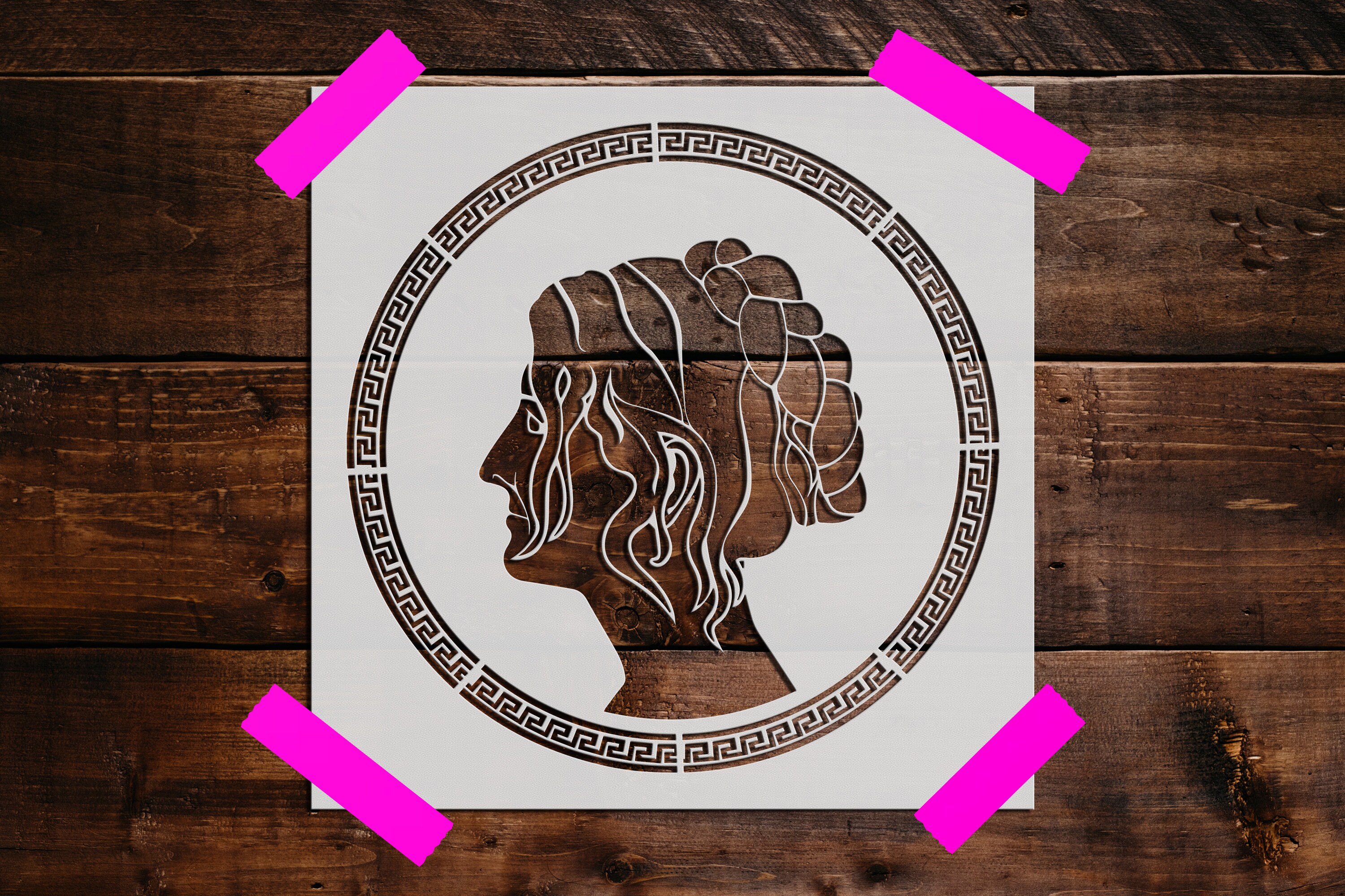 Coin Stencil, Reusable Coin Stencil - Craft Stencils -DIY Craft Stencil, Painting Stencil, Coin Stencils, Profile
