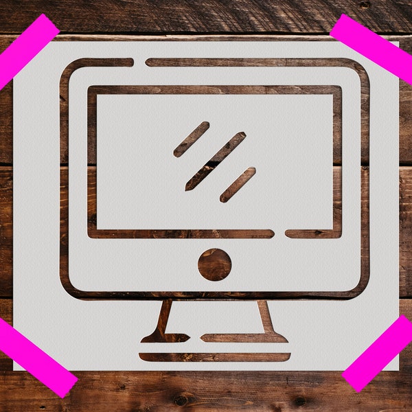 Computer Stencil Etsy