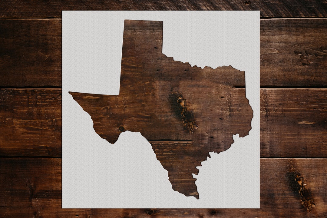 Texas State Stencil Reusable New York State Stencil Art Etsy