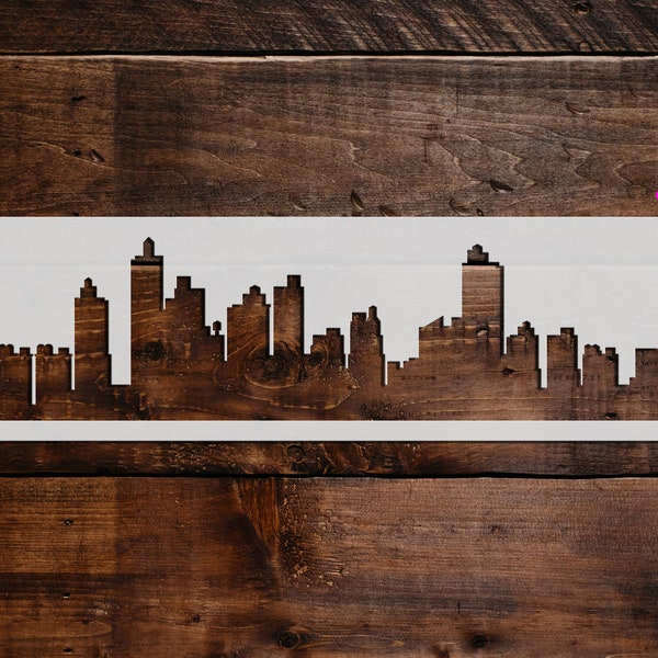 City Skyline Stencil - Reusable City Skyline Stencil - Art Stencil- DIY Craft Stencil - Painting Stencil - Large City Skyline Stencil