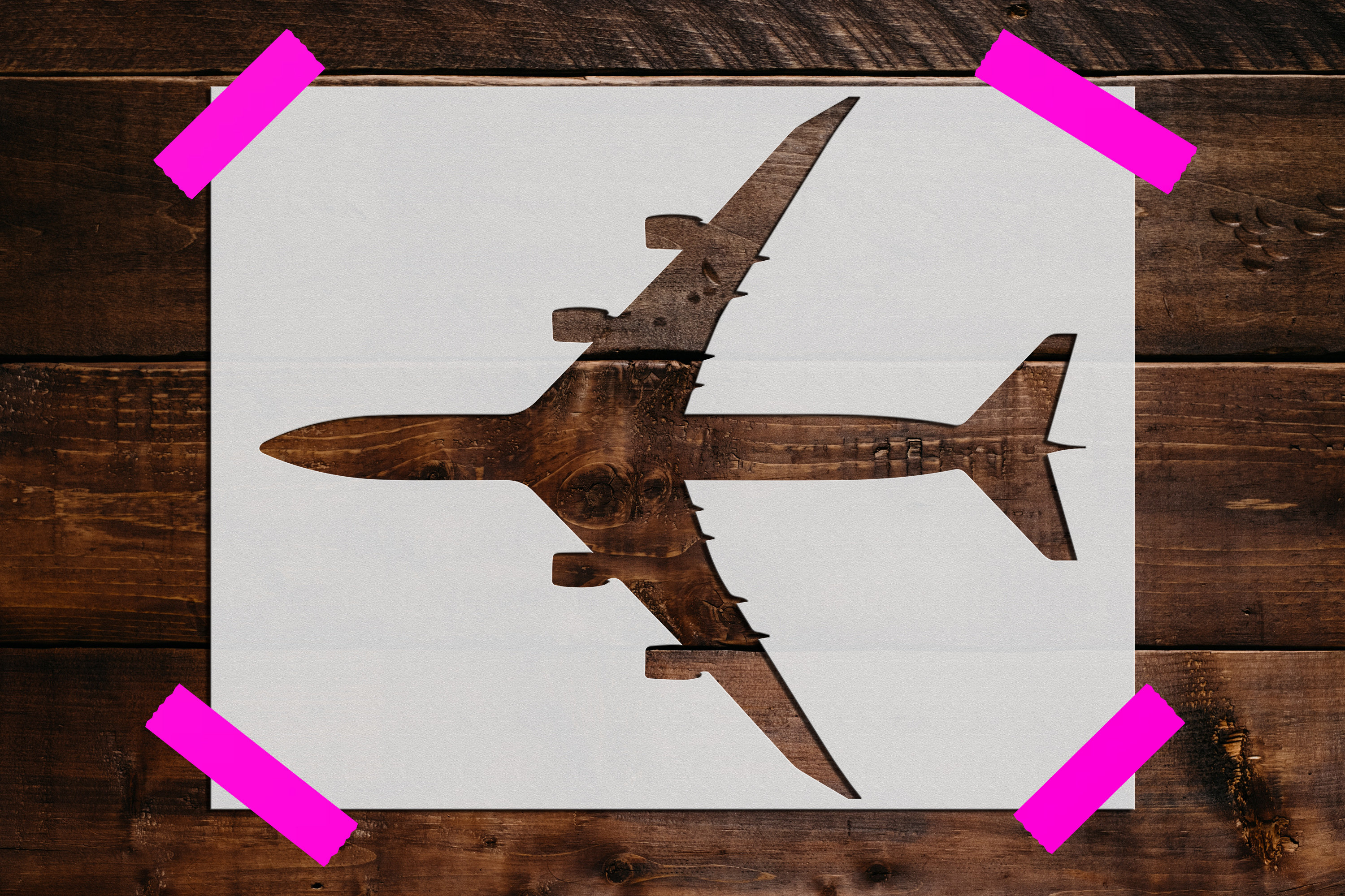 Airplane Stencil, Reusable Airplane Stencil, Art Stencil, DIY Craft Stencil, Airplane Wall Art, Large Stencil Airplane. Airplanes, Planes