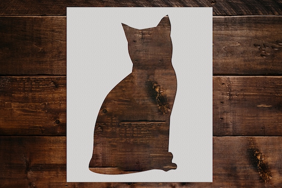 Cat Stencil Reusable Cat Stencil DIY Craft Stencil