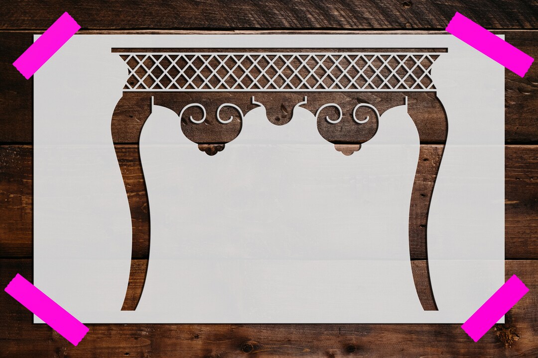 Table Stencil, Reusable Table Stencil, DIY Craft Stencil, Large Table Stencil, Wall Stencil ...