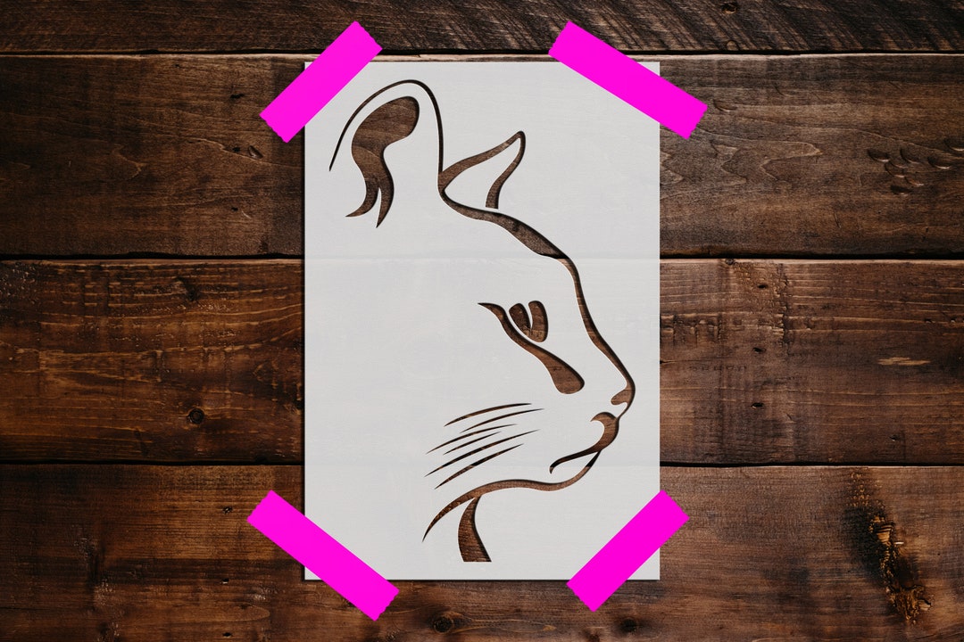 Cat Stencil Reusable Cat Stencil Art Stencil DIY Craft