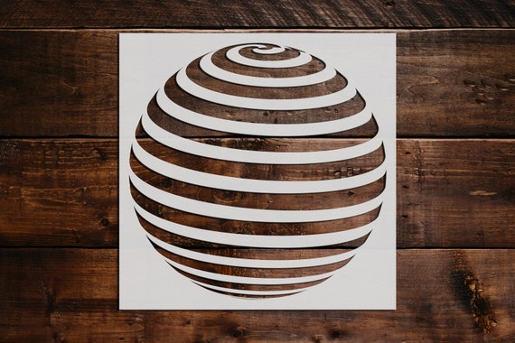 Spiral Circle Stencil, Reusable Spiral Circle Stencil, Art Stencil - DIY  Craft Stencil, Painting Stencil, Spiral Circle, Circles