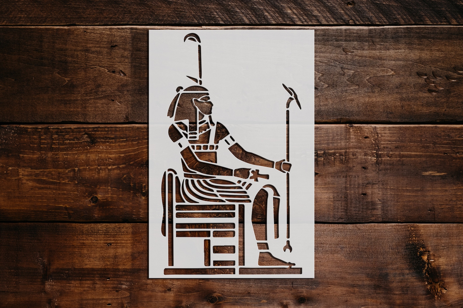 Egyptian Pharaoh Stencil Reusable Egyptian Pharaoh Stencil Etsy