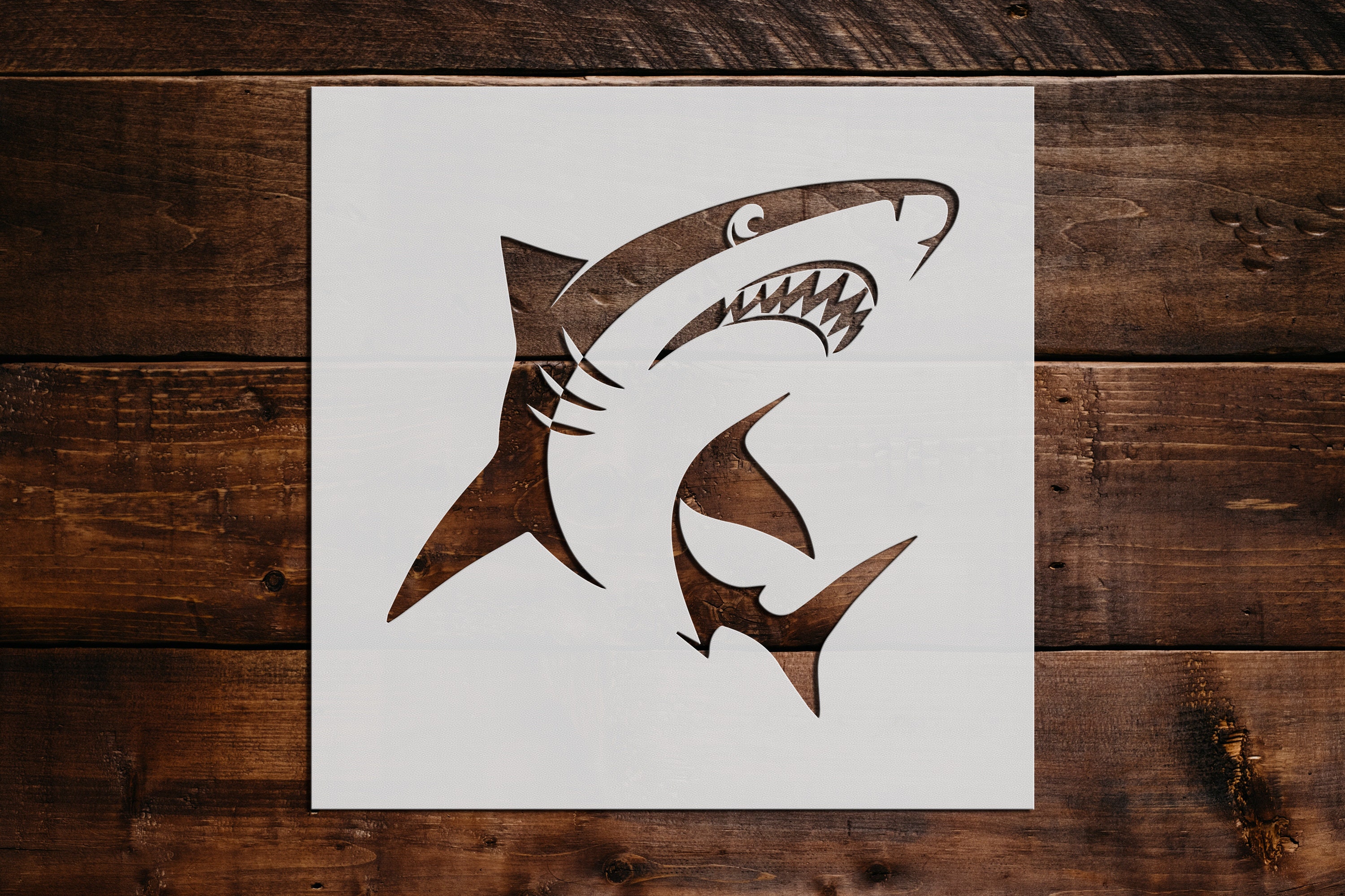 Shark Stencil Reusable Shark Stencil Art Stencil DIY - Etsy