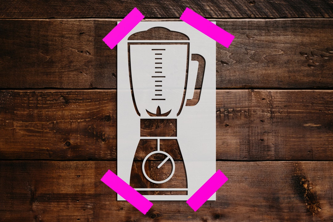 Blender Stencil Reusable Blender Stencil DIY Craft Stencil, Painting