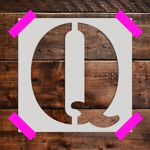 Letter Q -Reusable Stencil - Art Stencil - Craft  Stencil - Reusable Large Stencil - Crafting Stencils