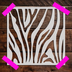 Tiger Stripe Stencil, Reusable Tiger Stripe Stencil, Art Stencil - DIY Craft Stencil, Painting Stencil, Tiger Stripe