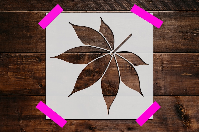 Leaf Stencil Reusable Leaf Stencil Art Stencil DIY Craft Etsy