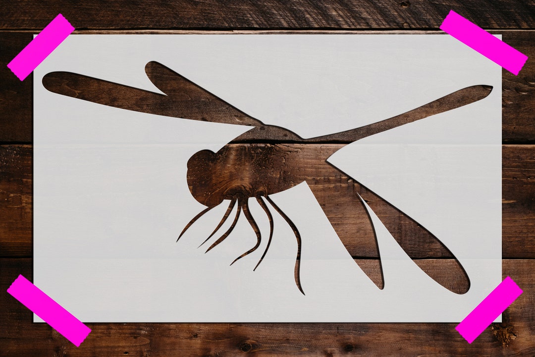 Dragonfly Stencil, Reusable Dragonfly Stencil, Art Stencil, DIY Craft ...