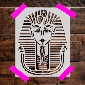 Egyptian Pharaoh Stencil, Reusable Egyptian Pharaoh Stencil, DIY Craft Stencil, Large Egyptian Pharaoh Stencil, Egyptian Pharaoh Stencil