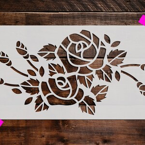 Flowers Stencil - Reusable Flowers Stencil - Art Stencil - DIY Craft Stencil - Painting Stencil - Large Flowers Stencil - Design Wall Art